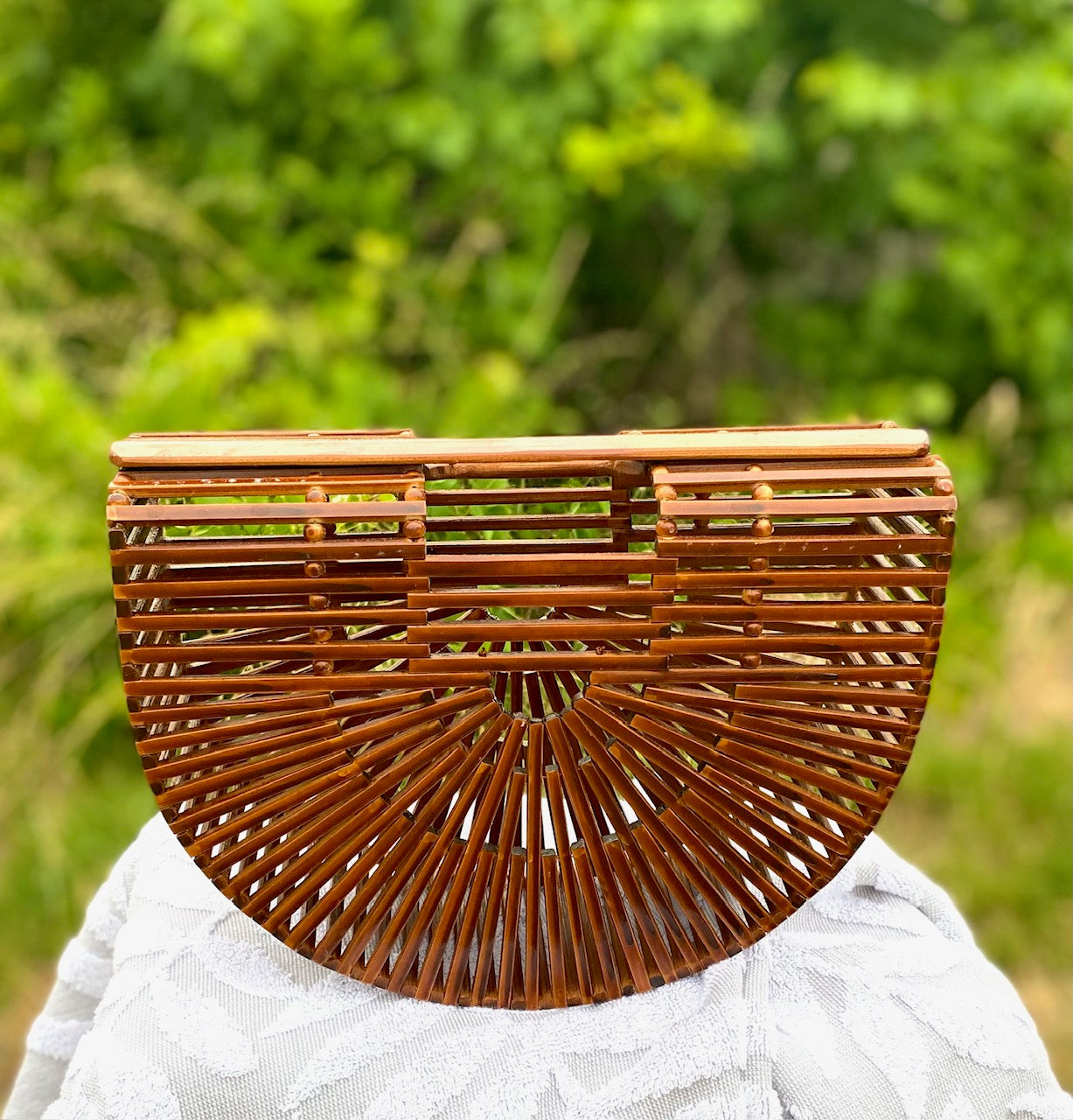 Cable Beach Bamboo Clutch Elsea Collective