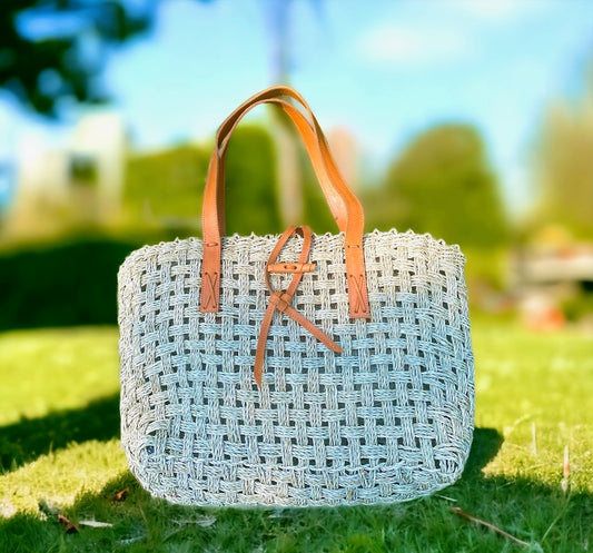 Cable Beach Woven Straw Tote